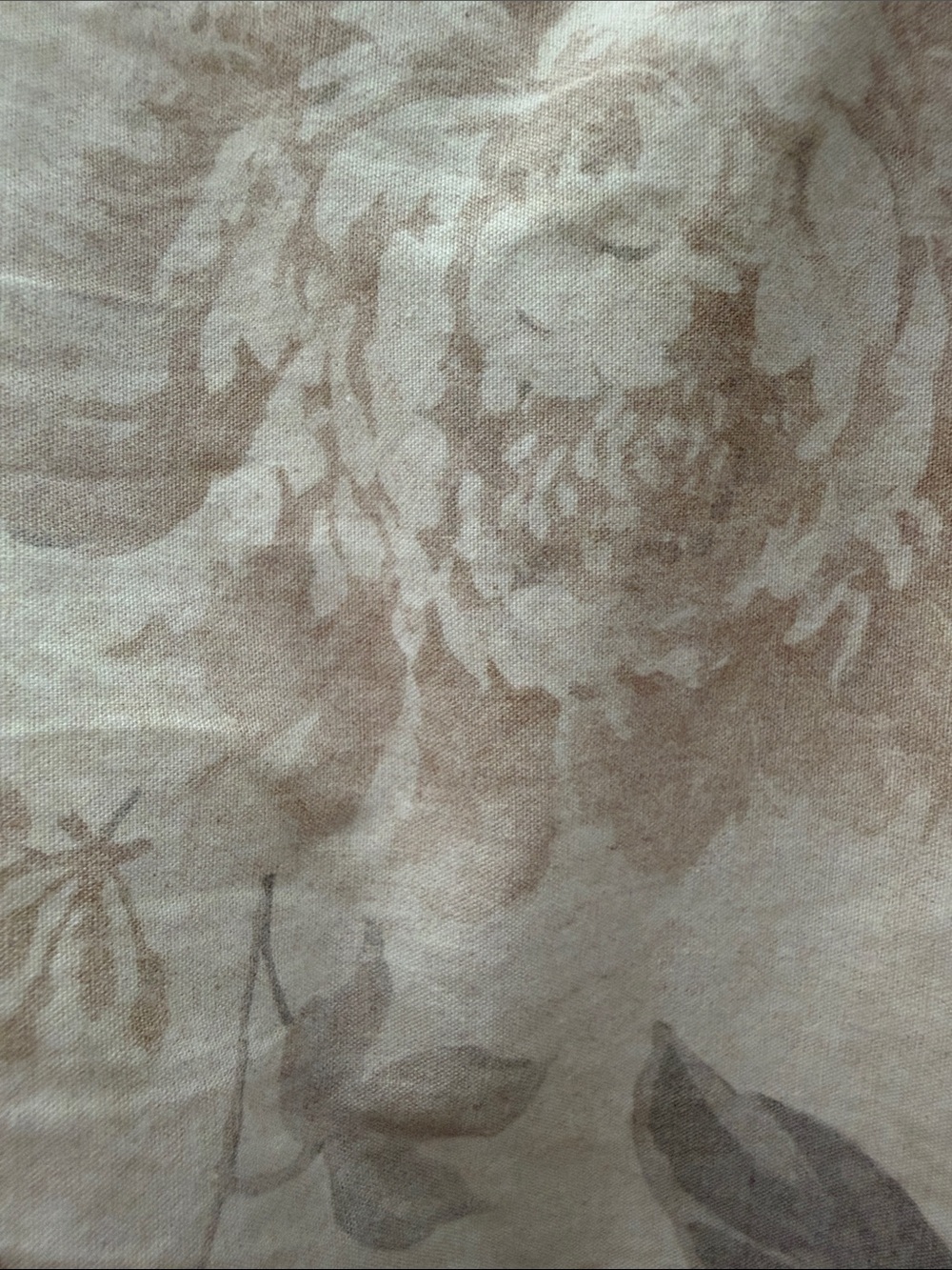 Beige Floral Women's Scarf